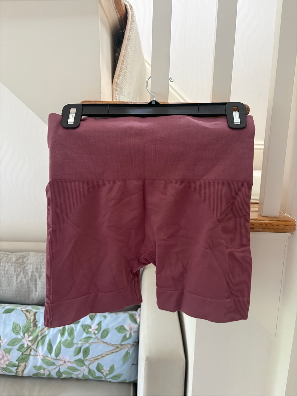 SET Active Ribbed Seamless High-Waist Bike Shorts - Mauve